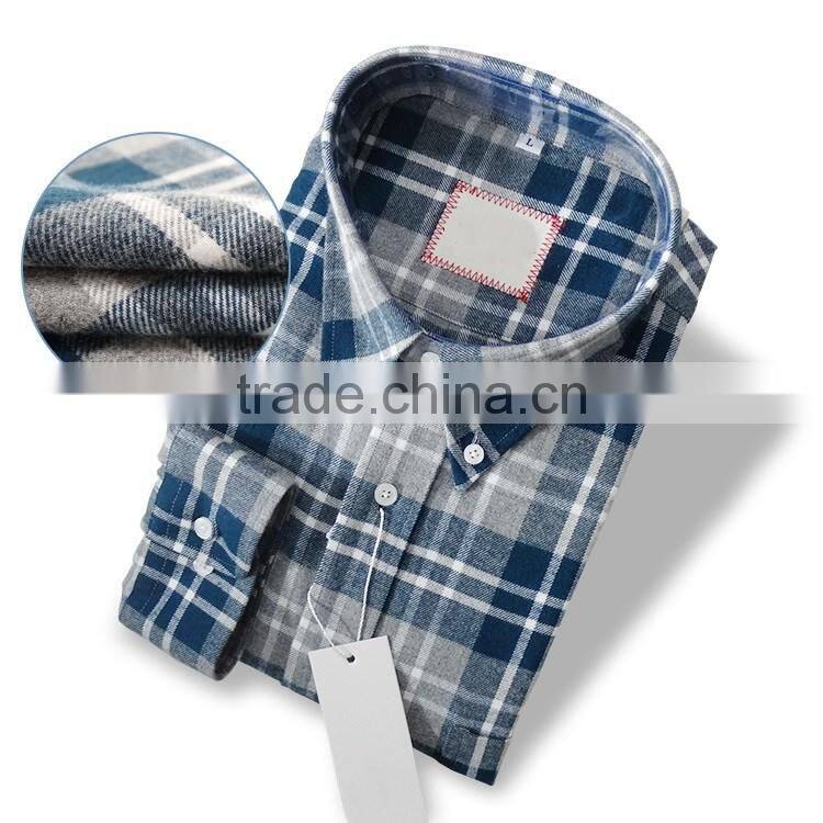 2017 latest long sleeve multi color multi pattern plaid flannel men shirt
