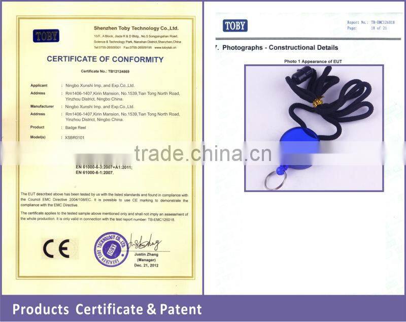 lanyard retractable reel id card holder XSBH0116