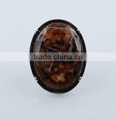 Imitation gemstone alloy ring