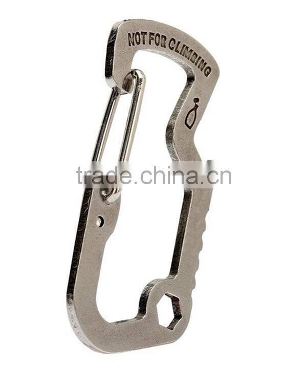 Survival Gear Mini Carabiner Keychain Multi Tool Kit Key Chain