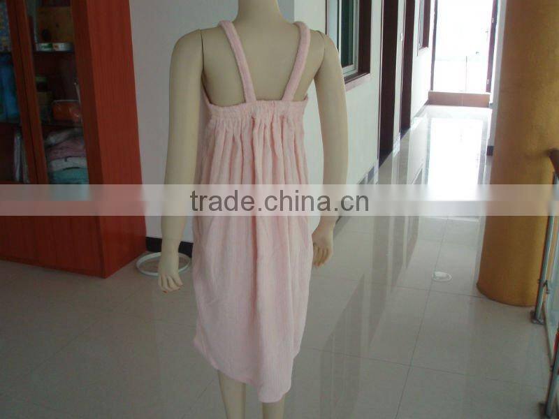 100% cotton terry women bath skirt