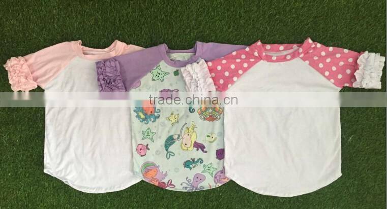 Children clothing 2016 baby latest fancy tops girls letter t-shirt online toddler girl clothes boutique wholesale remake
