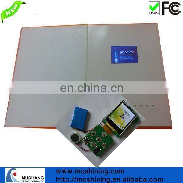 USB digital video player greeting cards