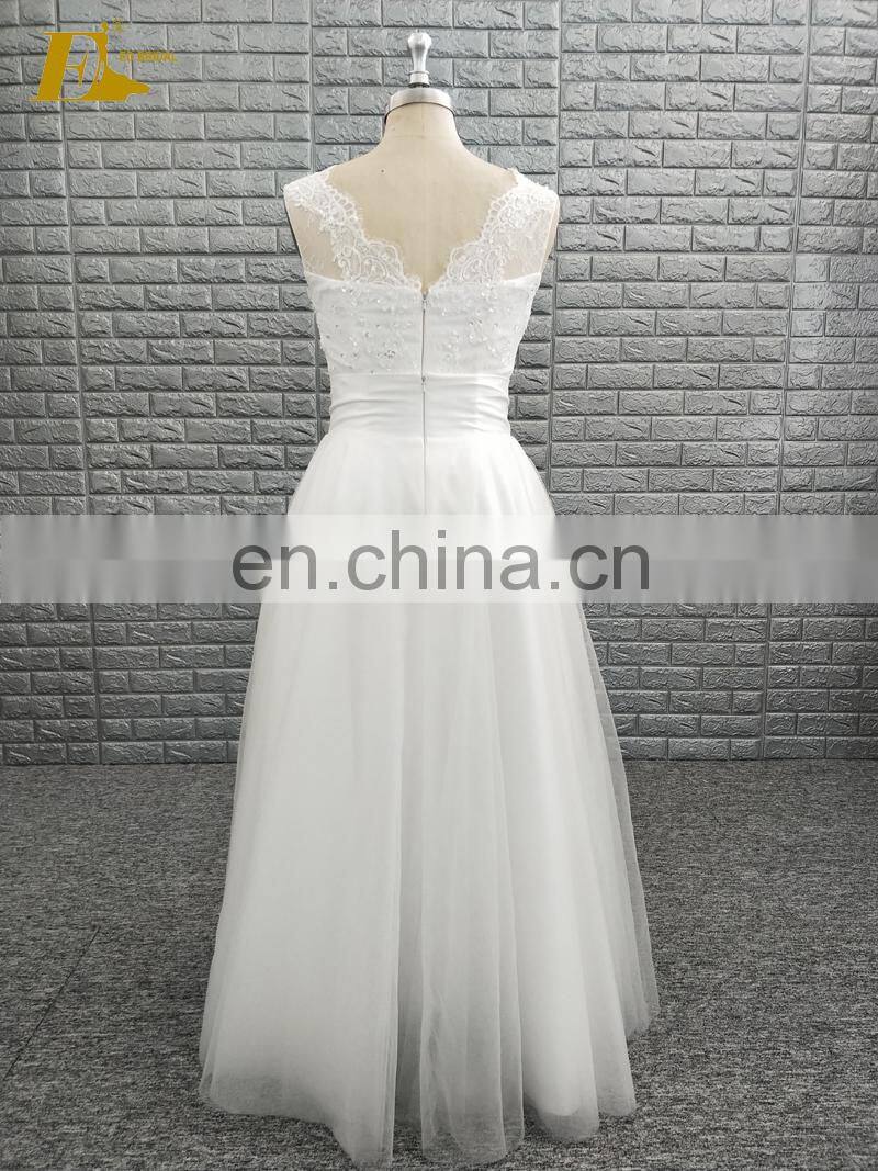 Wholesale V Neckline Sleeveless Beaded Ivory Short Prom Dresses With Detachable Skirt