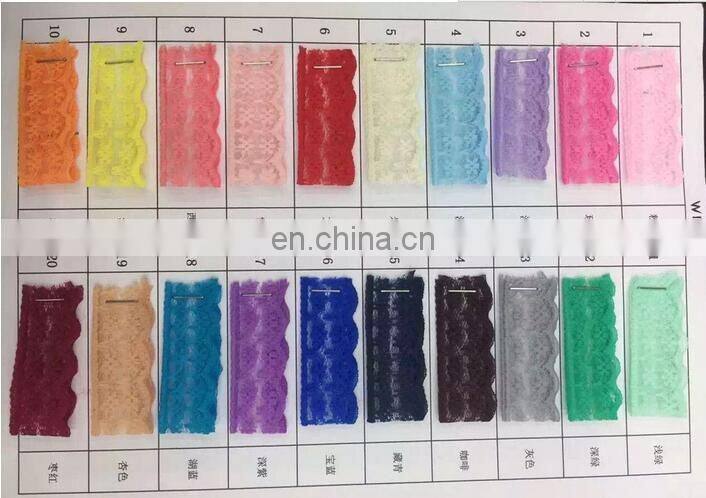 LACE TRIM RIBBON FABRIC 2CM WIDE SEWING MATERIAL DIY ACCESSORIES WHOLESALES MULTI COLOR FLOWER PATTERN CLOTHING CORD