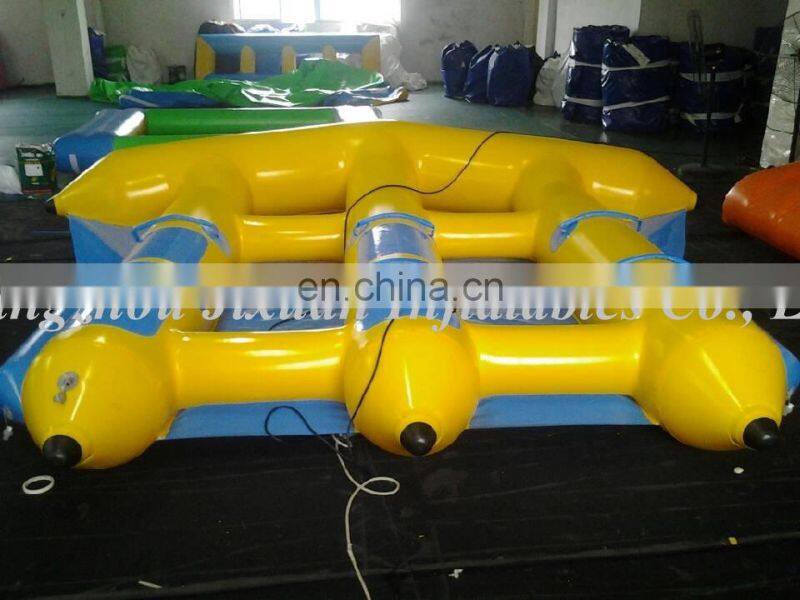 inflatable fly fish tube/inflatable water games flyfish banana boat