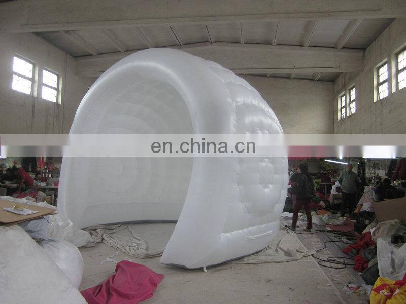 customized small inflatable tent, led inflatable booth of helmet