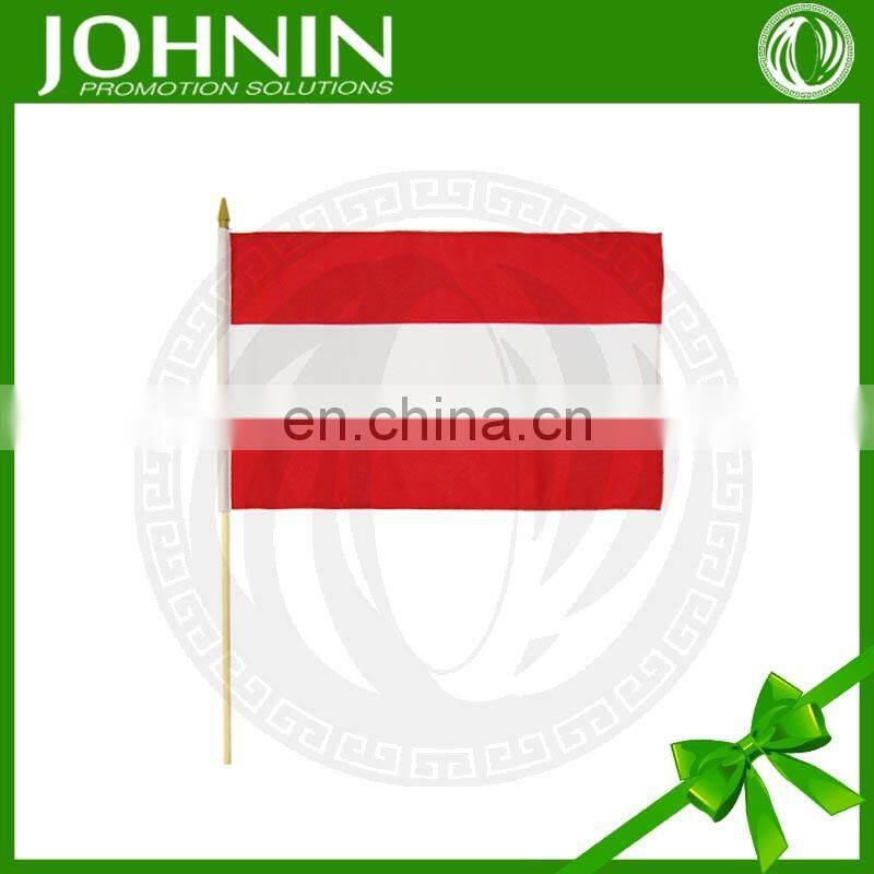 Johnin Hot Sale Product Cheap Wholesale Wooden Pole Hand Hold Flag