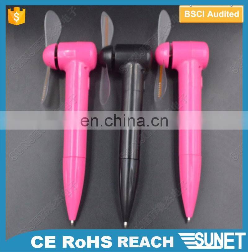 New fashion batteries changed cutom led fan pen