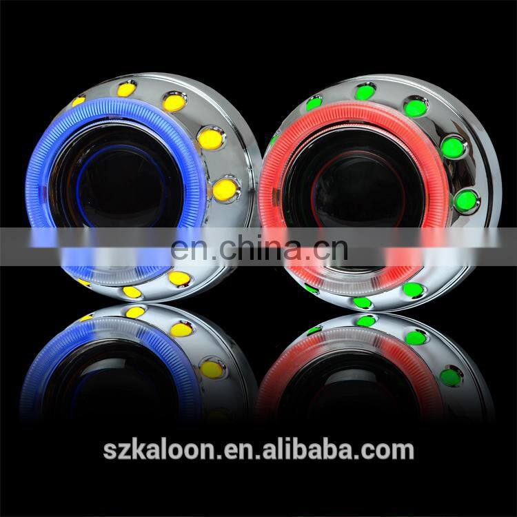 Bixenon Projector Lens kit with Angel Eye CCFL H1 H7 H4 H13 HB3 HB4 9004 9007+2pcs 35w AC Ballasts for Headlamp