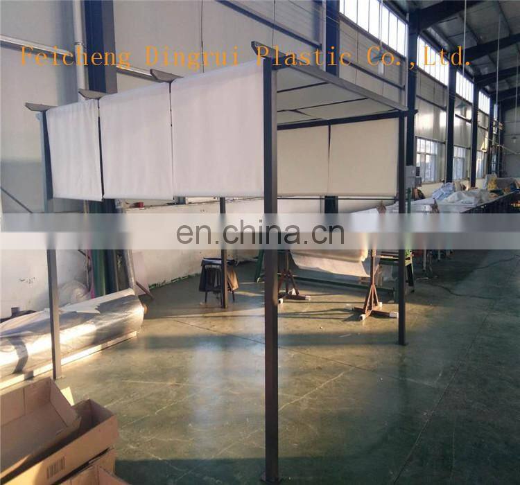 Steel Framed 10' by 10' Gazebo and PVC Coated Sail Finishing Grey Tent
