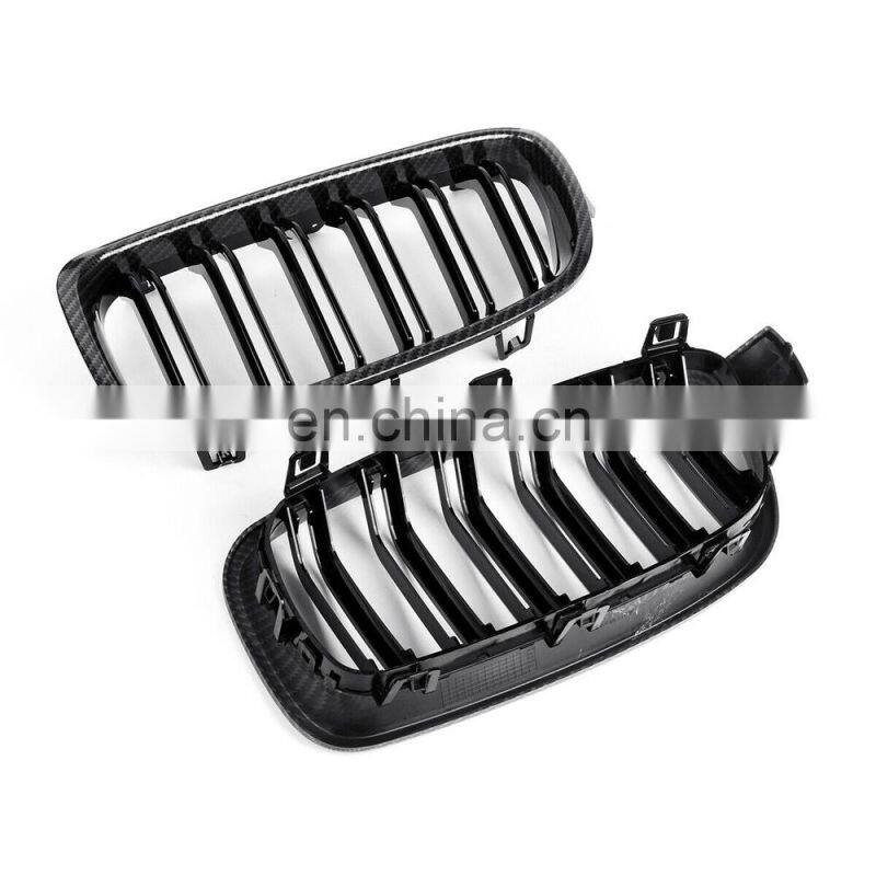 Carbon Fiber Front Hood Kidney Grill Grille for BMW 3 Series F30 F31 M3 Style