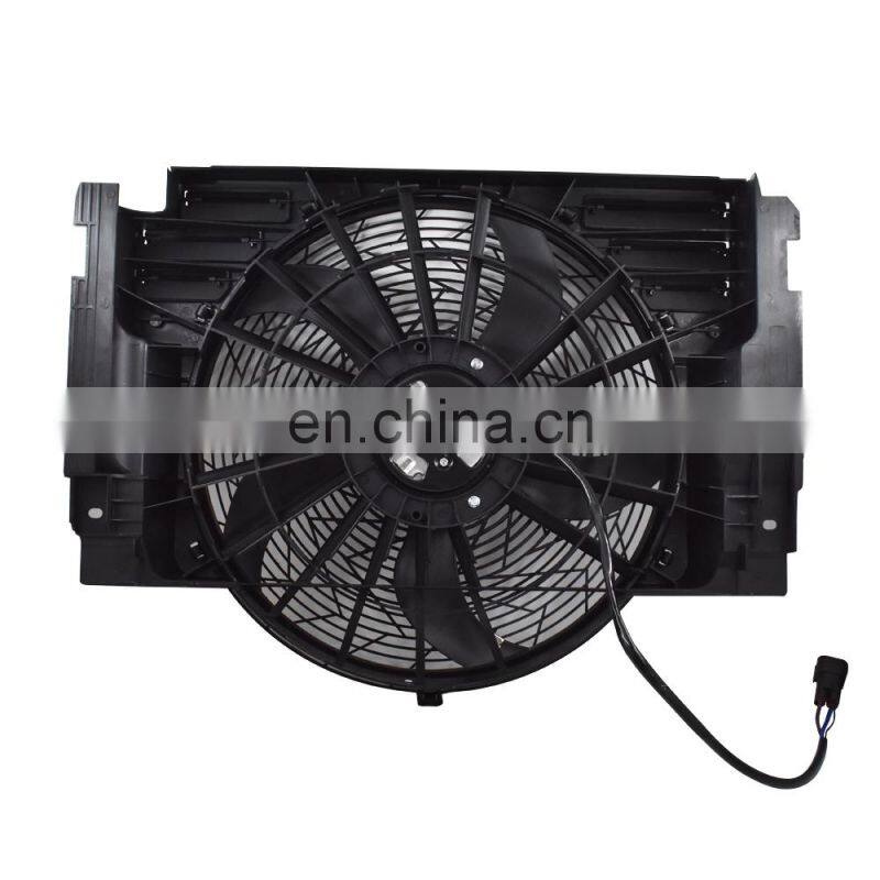 A/C AC Radiator Condenser Cooling Fan Fit For 00-06 BMW E53 X5 5 Blade 64546921381