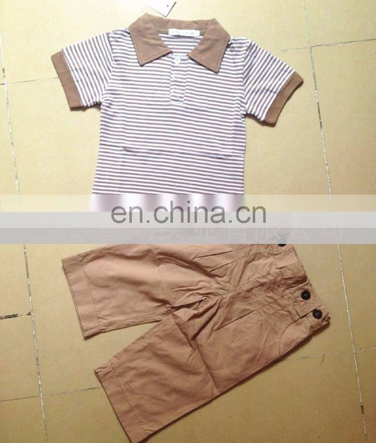 New boys baby clothes toddler set gentleman striped suit kids children's boys clothing