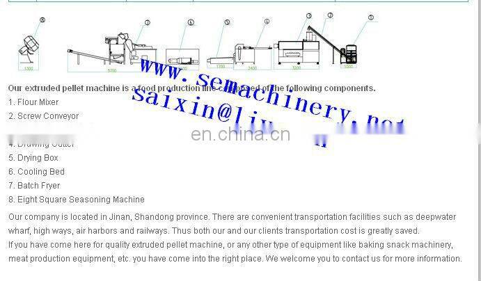 2018 hot sale Full automatic corn sanck making machine 3d 2d pellet snack food papad extruder