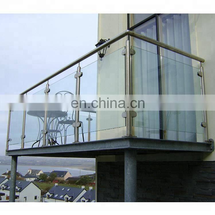 Frameless Stainless Steel Balustrade Railing balcony Handrail Stair Glass Railing System