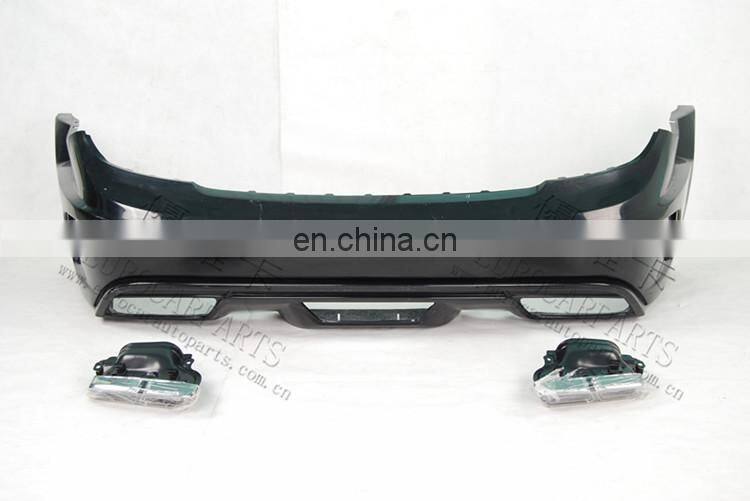 C-CLASS W204 C63 A style Sedan to Black Series style body kit 07~14y FRP front and rear bumpers side skirts fenders muffler