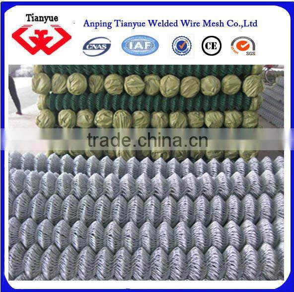 green color pvc coated chain link fence
