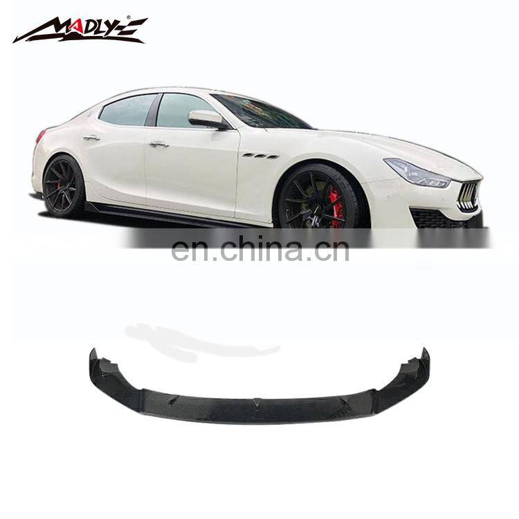 Body kits for 2018 Maserati Ghibli Front Lip for Maserati Ghibli Side skirts for Ghibli Rear Diffuser Carbon Fiber Material