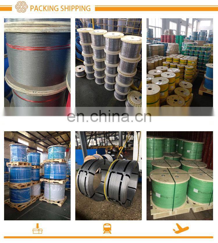 High Tensile Galvanixe Wire Rope 8X19 Manufacturer Elevator Wire Rope