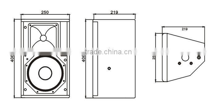 PS8, trade assurance, mini 8 inch passive 2-way full range loudspeaker, professional speaker