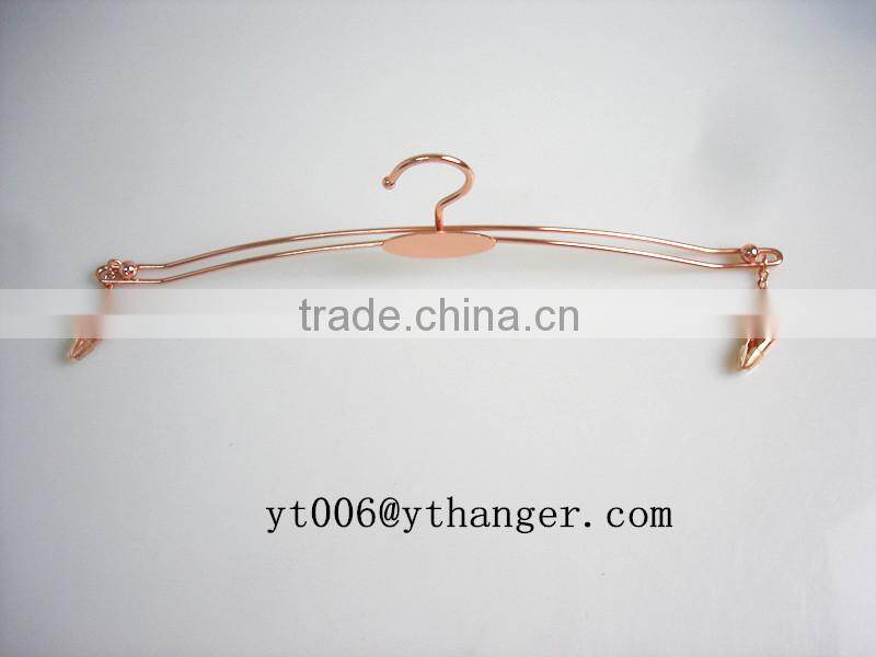 RQ685 hot sell metal bra hanger underwear hanger with clips