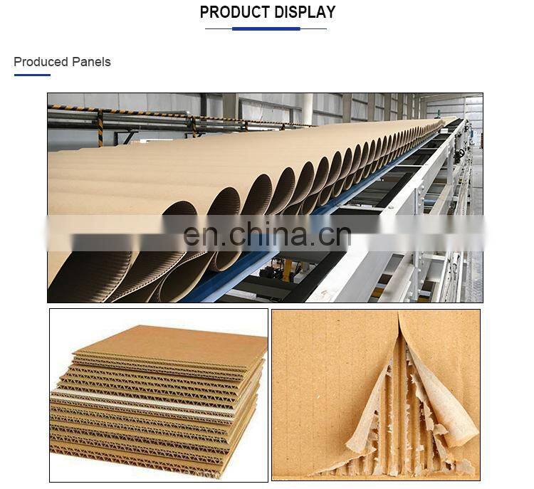 Automatic corrugated cardboard production line
