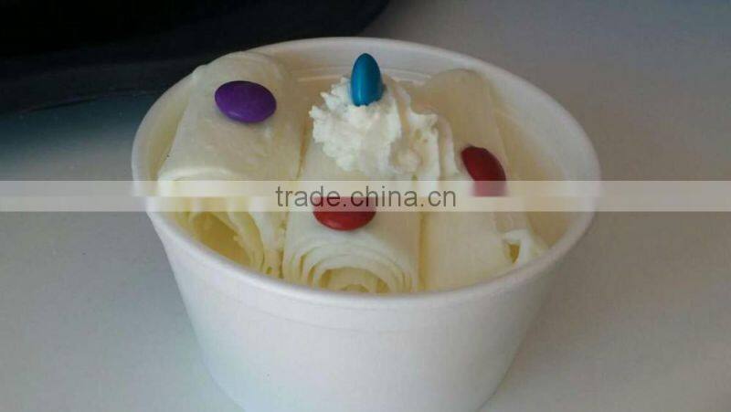 China Supply Newest Design Instant Ice Cream Roll Machine