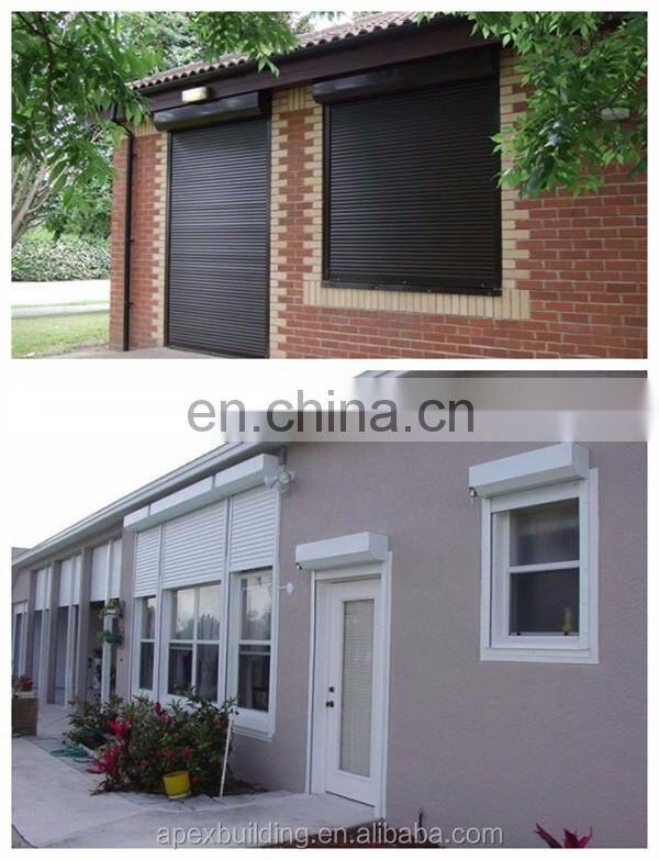 European Standard Insulated Summer & Winter Aluminum window roller shutters automatic remote controlled