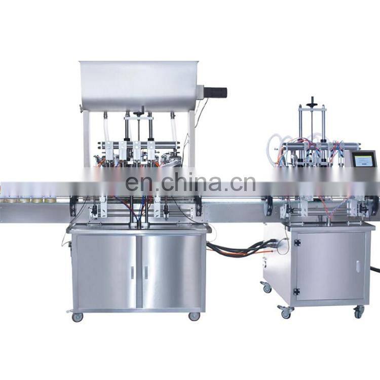 New Automatic Touch Screen PLC Control System Liquid Paste Water Filling Machine Production Line