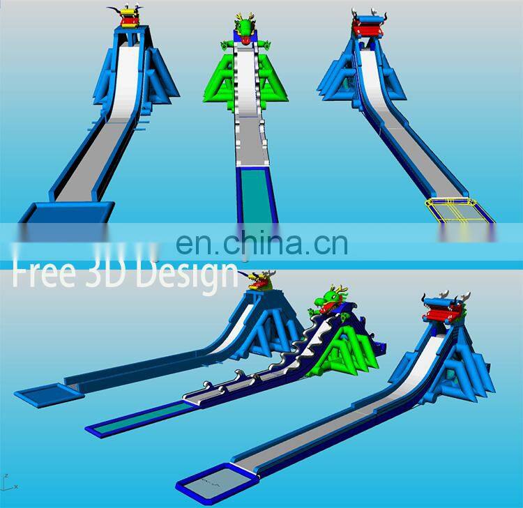 Outdoor Backyard Big Float Inflatable Water Park Trampoline Sports Slide Swimming Pool Slide For Sale
