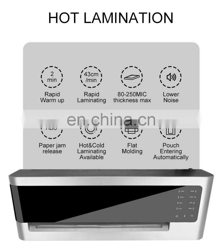 Willing 4 rollers Laminating Machines and Supplies Modern hot and cold laminator periodic office use laminator