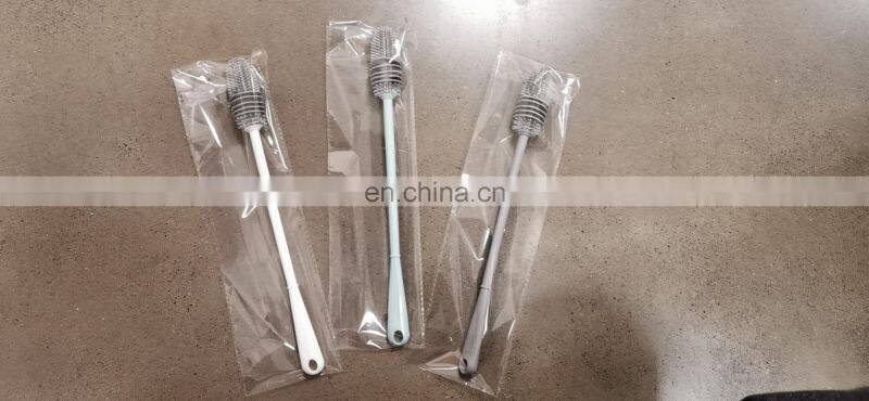 Silicone Cup Brush Cup Scrubber Glass Cleaner Kitchen Cleaning Tool Long Handle Drink Wineglass Bottle Glass Cup Cleaning Brush