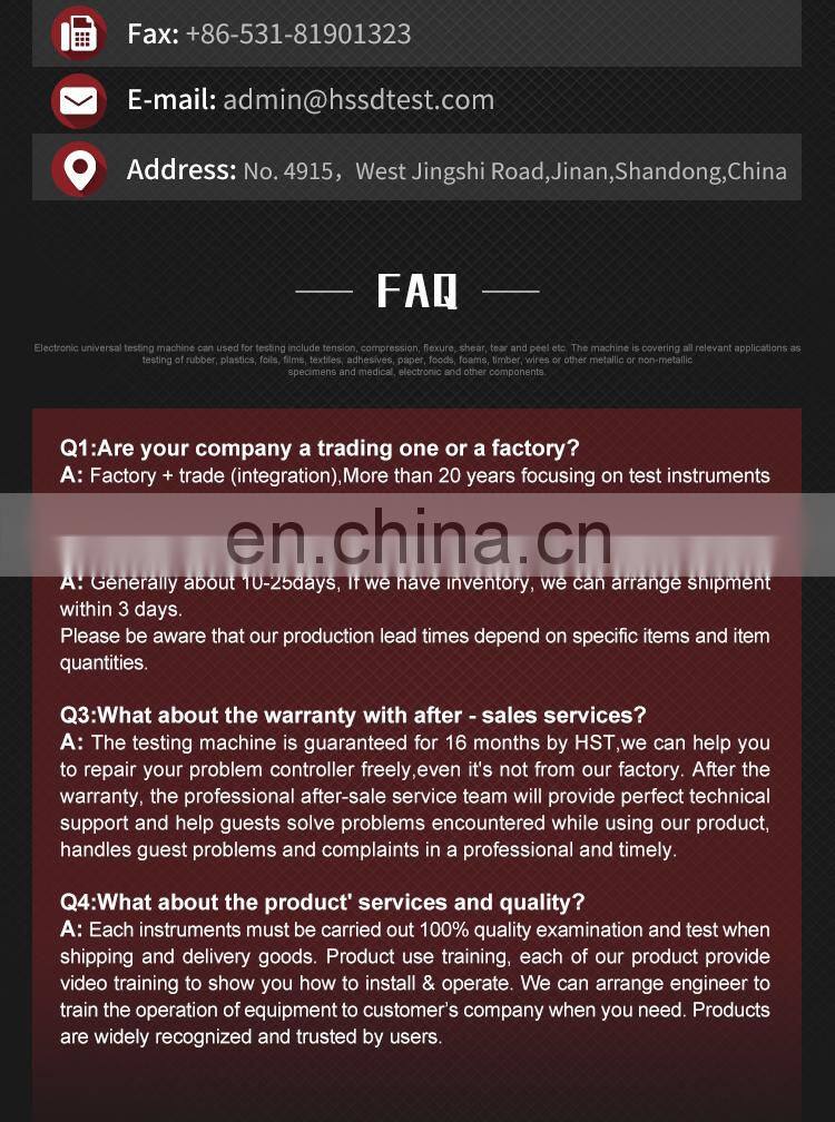 HST Steel wire tensile testing machine Computer Control Electro-Hydraulic Wire Rope Horizontal Tensile Testing Machine