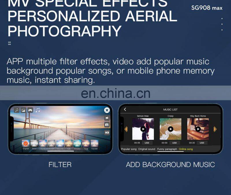 SG908 MAX 3KM 5G 4K HD Camera Foldable Quadcopter drone Obstacle Avoidance Drone Wifi GPS FPV Profesional Dron SG908MAX