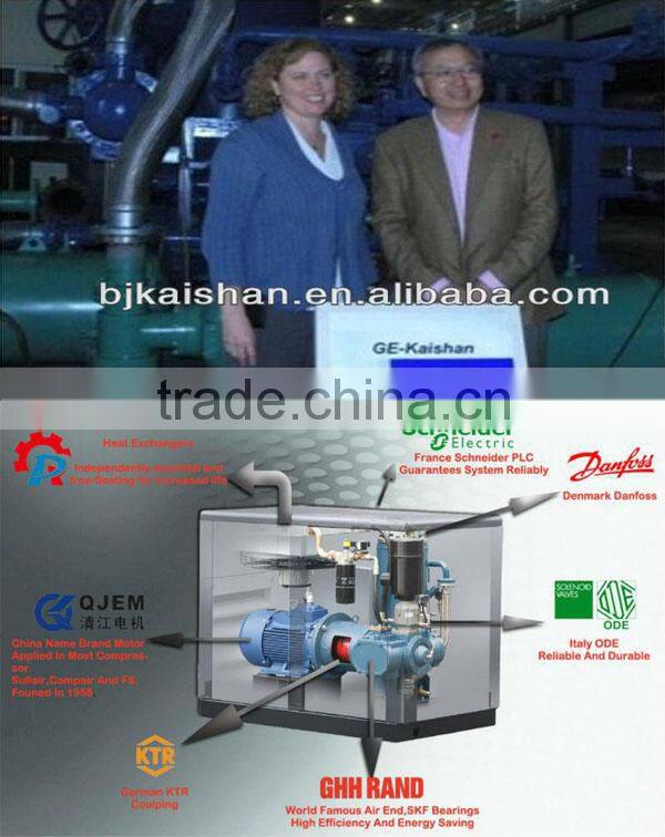 Durable classical stationary 90kw screw air compressor