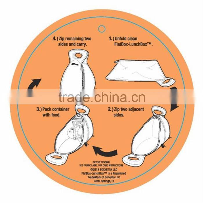 heat transfer printing neoprene lunch bag, for kids students