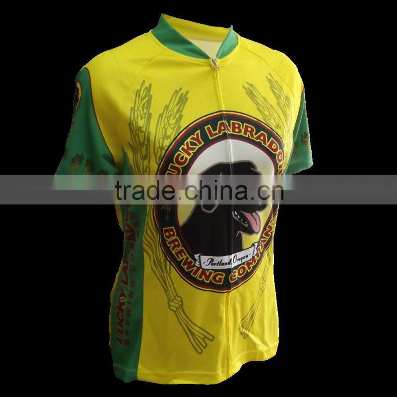 Lucky dog pro team 100% polyester custom team bicycle wear