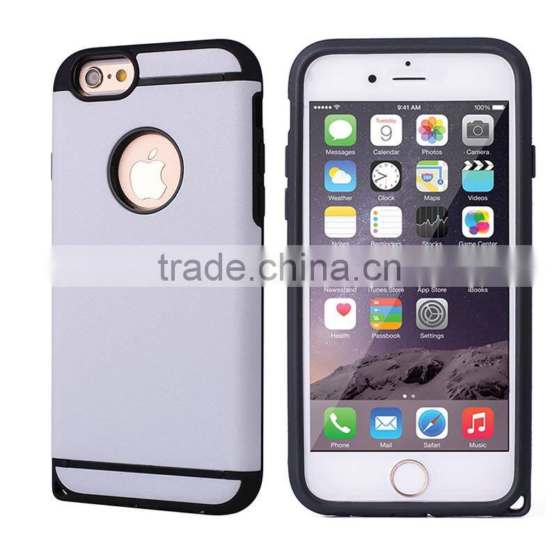 2015 China Factory Newest Tough Slim Armor Case Shockproof for Iphone 6 case Cover back case