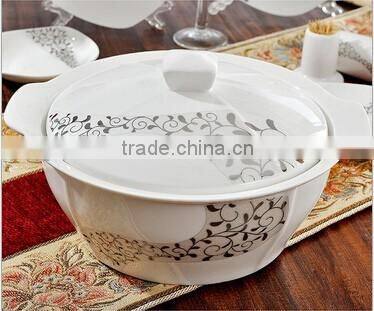 56 pcs decorative and home used western style dinner plates set