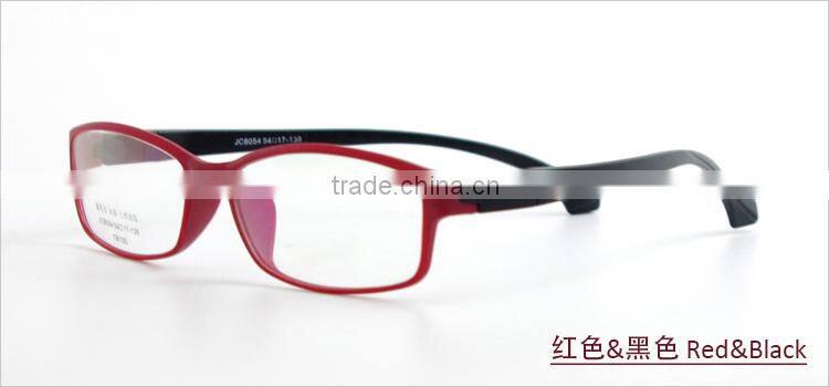 Latest TR90 full rim bright color stylish glasses frames for girls for men with changeable temple