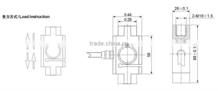 S-style tension weight sensor