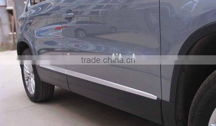 Side body trim auto accessories Car Side door Chome strip Cover for VW Tiguan