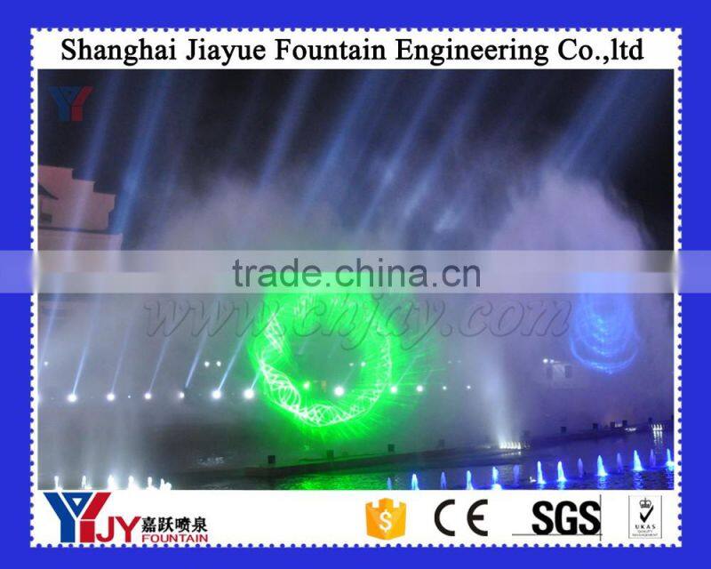 Water curtain laser