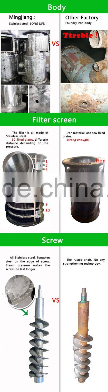 poultry separator for slaughter house dewatering machine