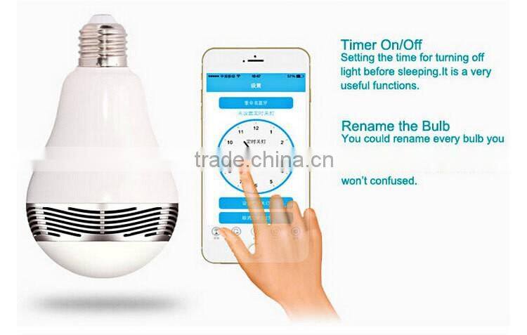 2016 changeable colour Wifi LAMP Bluetooth Speaker With app Remote Control.