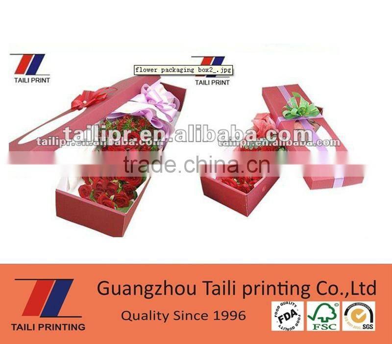 Custom printed floral packaging boxes