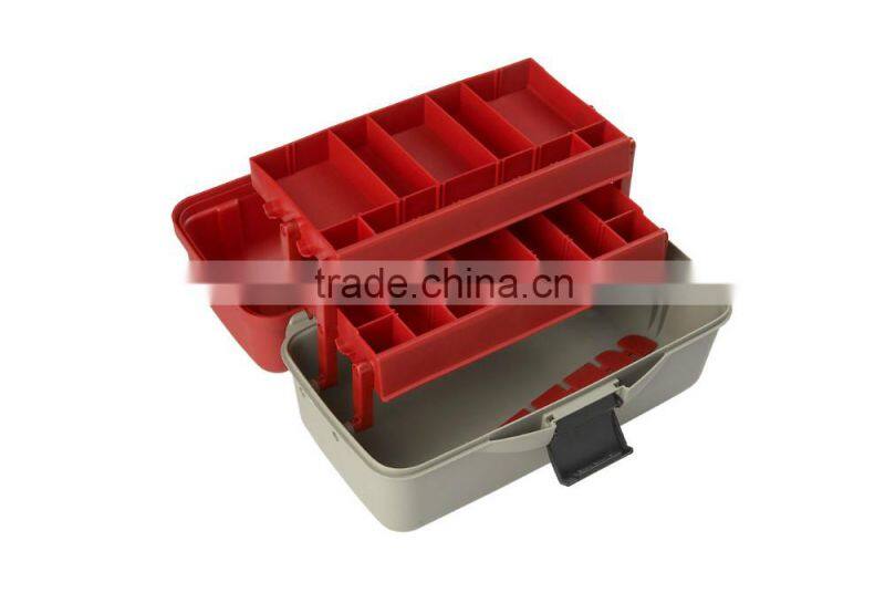 35.5*20*19cm 2 layers Fishing Tackle Storage Box Fishing tool Equipment case