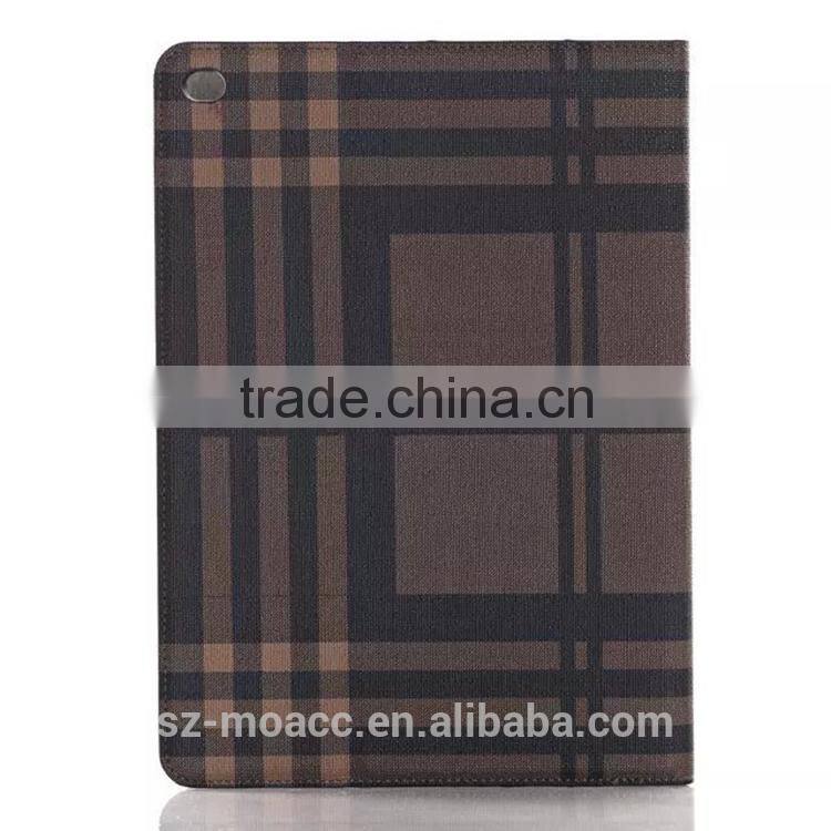 stripe style smart flip stand leather case for ipad air 2