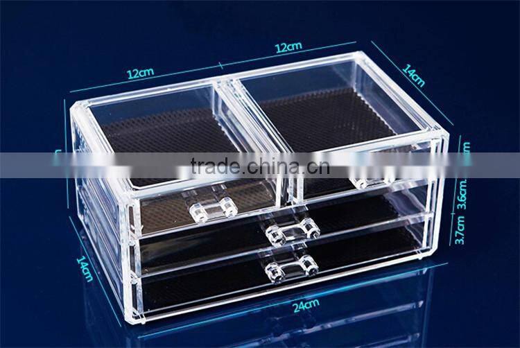 gift for girls transparent drawer type makeup container